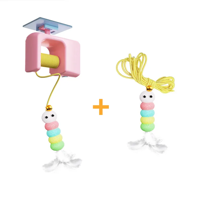 Pet Stress Relief Toys for Cats, Rechargeable Interactive Hanging Door Cat Toy, Automatic Electric Flying Bird Cat Toy for Hunt - Imagem 11