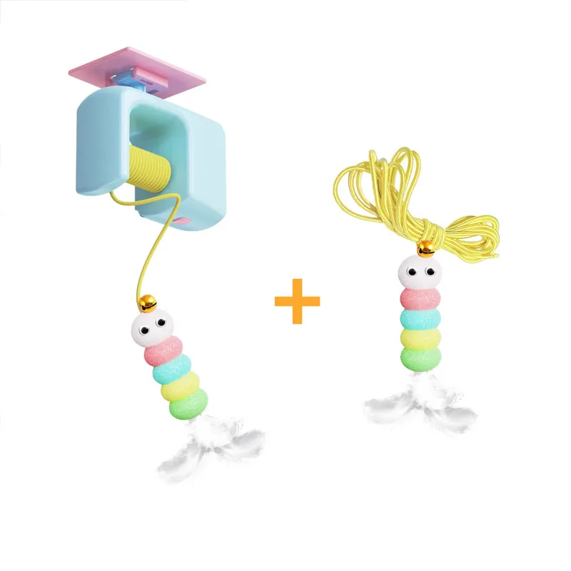 Pet Stress Relief Toys for Cats, Rechargeable Interactive Hanging Door Cat Toy, Automatic Electric Flying Bird Cat Toy for Hunt - Imagem 10