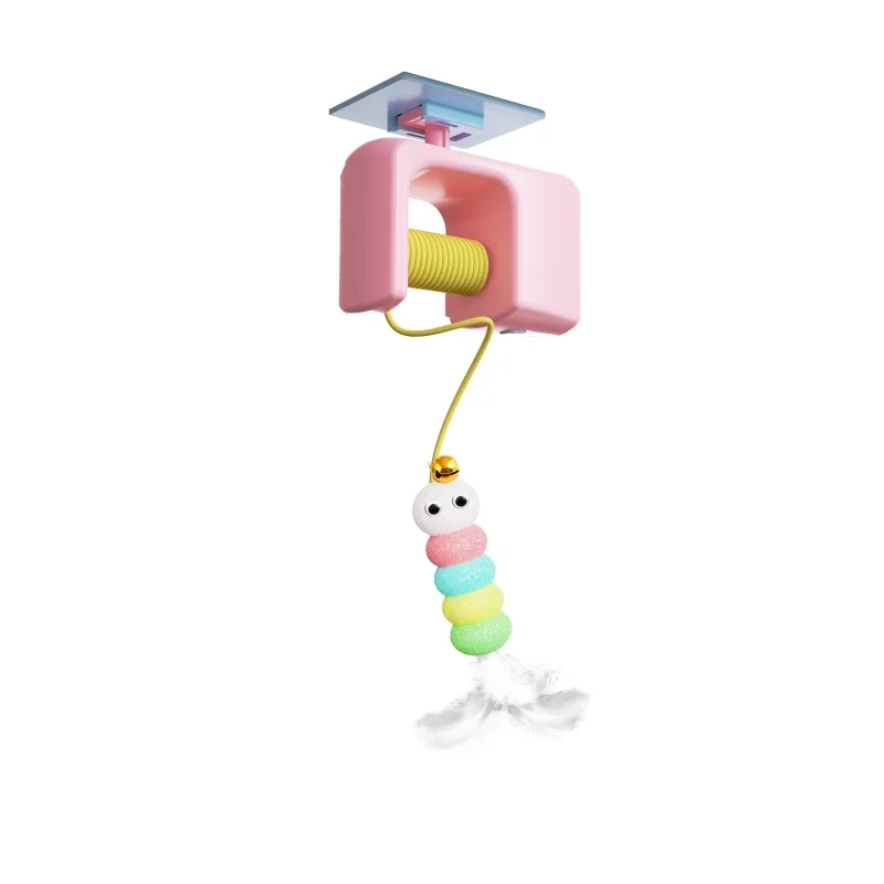 Pet Stress Relief Toys for Cats, Rechargeable Interactive Hanging Door Cat Toy, Automatic Electric Flying Bird Cat Toy for Hunt - Imagem 8
