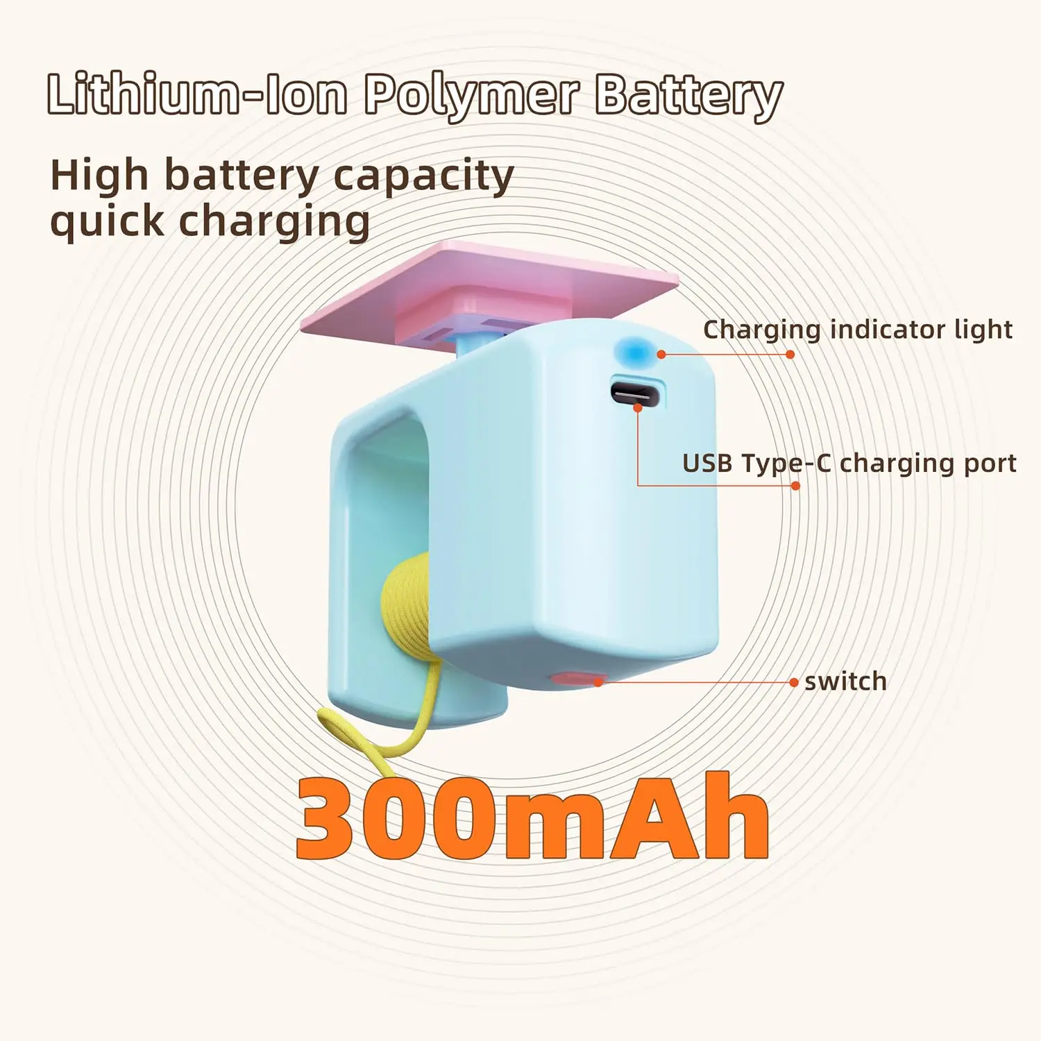 Pet Stress Relief Toys for Cats, Rechargeable Interactive Hanging Door Cat Toy, Automatic Electric Flying Bird Cat Toy for Hunt